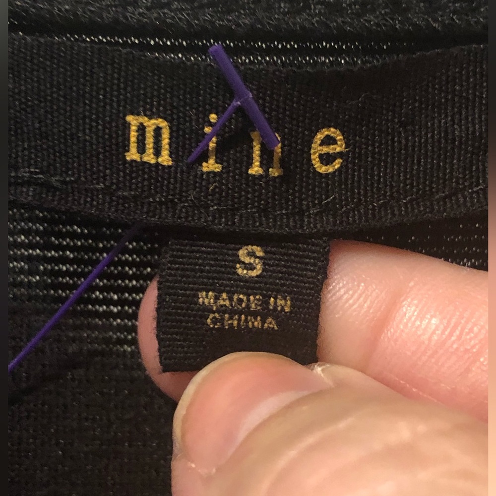 MINE LACED NWOT DRESS HI-LOW SIZE SMALL BLACK AND BEIGE - Picture 3 of 14